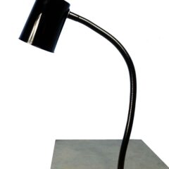 Gooseneck task light, surface mount. Plug to be attached after installation by others.