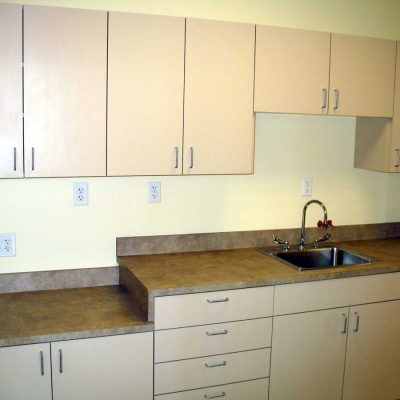 Commercial Laminate dual height Lab Cabinetry, Durable commercial quality