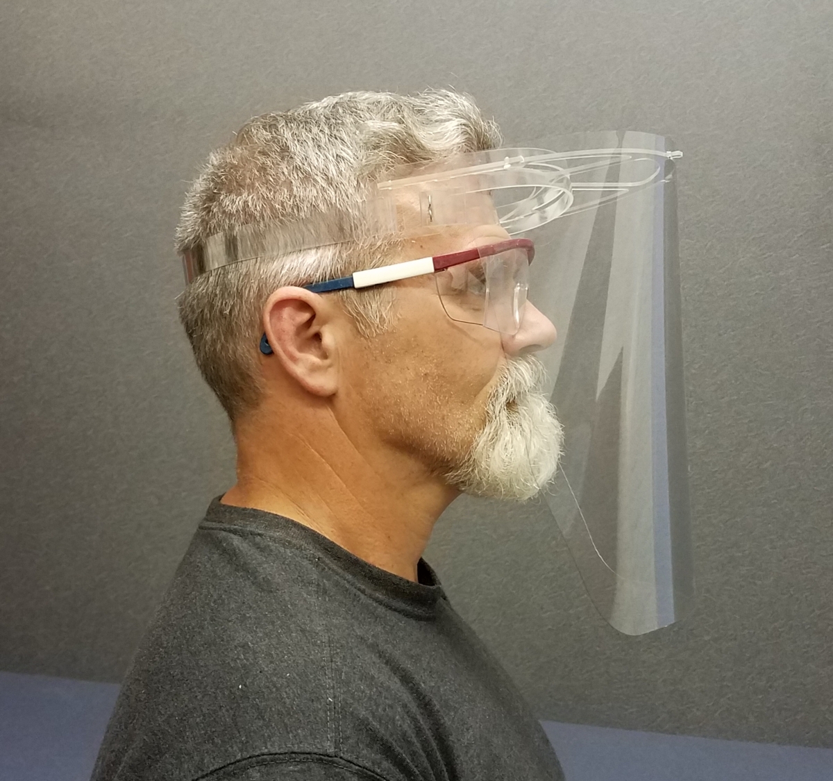 Face Shield for Loupes with lightweight vented frame.